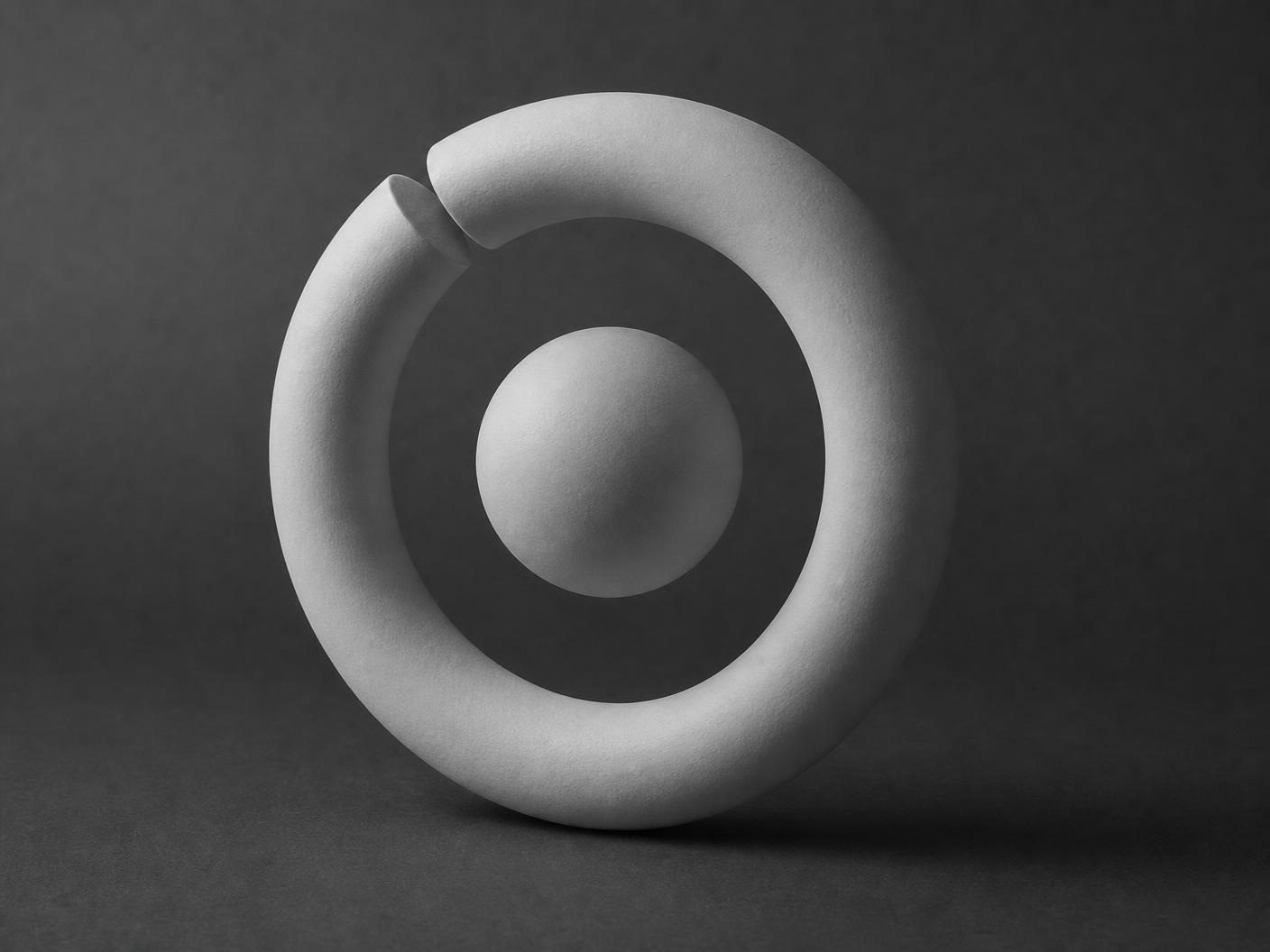 Stage 02 — Clay: ONSO mark 3D study